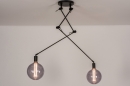 Hanglamp 74004: industrieel, modern, metaal, zwart #9