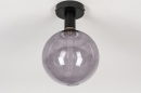 Plafondlamp 74007: industrieel, modern, metaal, zwart #10