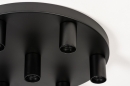 Plafondlamp 74010: industrieel, modern, metaal, zwart #6