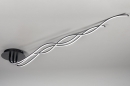 Plafondlamp 74028: modern, kunststof, metaal, zwart #2
