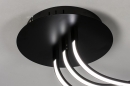 Plafondlamp 74028: modern, kunststof, metaal, zwart #8