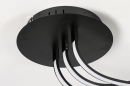 Plafondlamp 74028: modern, kunststof, metaal, zwart #9