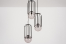 Foto 74045-6: Mooie hanglamp met 3 bollen aan ronde plafondplaat