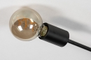 Foto 74048-7: Moderne, zwarte fittinglamp als plafondlamp of wandlamp, geschikt voor vier led lichtbronnen.
