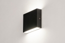Wandlamp 74097: modern, aluminium, metaal, zwart #1