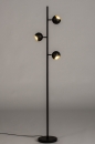 Vloerlamp 74113: modern, retro, metaal, zwart #1