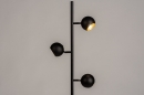 Vloerlamp 74113: modern, retro, metaal, zwart #3