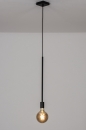 Foto 74119-6 anders: Losse fittinglamp bedoeld als hanglamp uitgevoerd in een mat zwarte kleur, geschikt voor vele led lichtbronnen.