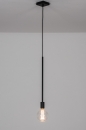 Foto 74119-7 anders: Losse fittinglamp bedoeld als hanglamp uitgevoerd in een mat zwarte kleur, geschikt voor vele led lichtbronnen.