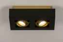 Plafondlamp 74135: design, modern, metaal, zwart #2