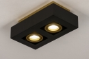 Plafondlamp 74135: design, modern, metaal, zwart #3