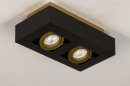 Plafondlamp 74135: design, modern, metaal, zwart #6