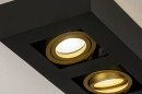 Plafondlamp 74135: design, modern, metaal, zwart #7