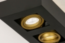 Plafondlamp 74135: design, modern, metaal, zwart #8