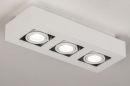 Plafondlamp 74137: design, modern, metaal, wit #2