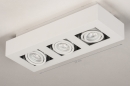 Plafondlamp 74137: design, modern, metaal, wit #4