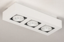 Plafondlamp 74137: design, modern, metaal, wit #5