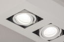 Plafondlamp 74137: design, modern, metaal, wit #7