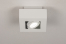 Plafondlamp 74143: design, modern, metaal, wit #3