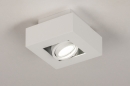 Plafondlamp 74143: design, modern, metaal, wit #4