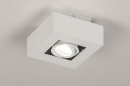 Plafondlamp 74143: design, modern, metaal, wit #5