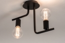 Deckenleuchte 74155: Industrielook, modern, Metall, schwarz #2