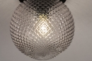 Foto 74156-4: Plafondlamp met bol van glas in vintage stijl
