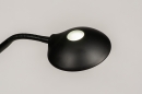 Foto 74215-10: LED Deckenfluter mit Leselampe in Schwarz und dimmbar mit den Dimmern an der Leuchte