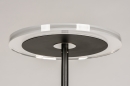 Foto 74216-9 detailfoto: Moderne led uplighter en draaibare leeslamp in het zwart met dimbare led verlichting
