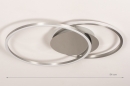 Plafondlamp 74231: design, modern, aluminium, geschuurd aluminium #1