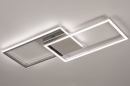 Foto 74232-3: Dimbare led plafondlamp met hoge lichtopbrengst, uitgevoerd in aluminium met chroom.