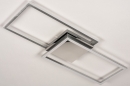 Foto 74232-5: Dimbare led plafondlamp met hoge lichtopbrengst, uitgevoerd in aluminium met chroom.
