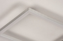 Foto 74232-9: Dimbare led plafondlamp met hoge lichtopbrengst, uitgevoerd in aluminium met chroom.