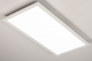 Plafondlamp 74235: modern, kunststof, metaal, wit #4
