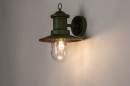 Foto 74241-2: Grüne Außenlampe, Wandlampe als Laterne im klassischen Stil, geeignet für LED.