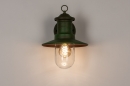Foto 74241-5: Grüne Außenlampe, Wandlampe als Laterne im klassischen Stil, geeignet für LED.