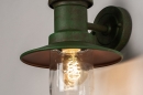Foto 74241-8: Grüne Außenlampe, Wandlampe als Laterne im klassischen Stil, geeignet für LED.