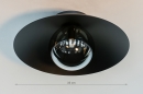 Plafondlamp 74268: modern, eigentijds klassiek, glas, metaal #1