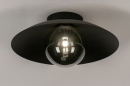 Plafondlamp 74268: modern, eigentijds klassiek, glas, metaal #2
