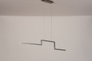Foto 74275-9: Dimbare, led hanglamp van aluminium in minimalistisch design, dimbaar met schakelaar.