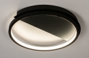 Foto 74277-3: Dimbaar zonder dimmer led plafondlamp in het zwart in minimalistisch design