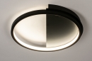 Foto 74277-4: Dimbaar zonder dimmer led plafondlamp in het zwart in minimalistisch design
