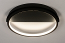 Foto 74277-6: Dimbaar zonder dimmer led plafondlamp in het zwart in minimalistisch design