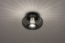 Plafondlamp 74283: modern, retro, glas, wit opaalglas #2