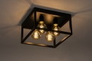 Deckenleuchte 74288: Industrielook, laendlich, modern, Metall #3