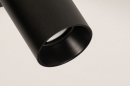 Foto 74343-8 detailfoto: Functionele, zwarte plafondspots met groots lichteffect in subtiele, ronde vormgeving.