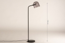 Vloerlamp 74351: design, modern, glas, wit opaalglas #1