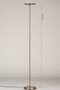 Stehleuchte 74361: modern, Klassisch, zeitgemaess klassisch, Messing #1