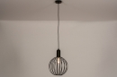 Hanglamp 74365: industrieel, modern, metaal, zwart #2
