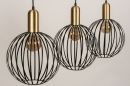 Hanglamp 74369: landelijk, modern, eigentijds klassiek, messing #12